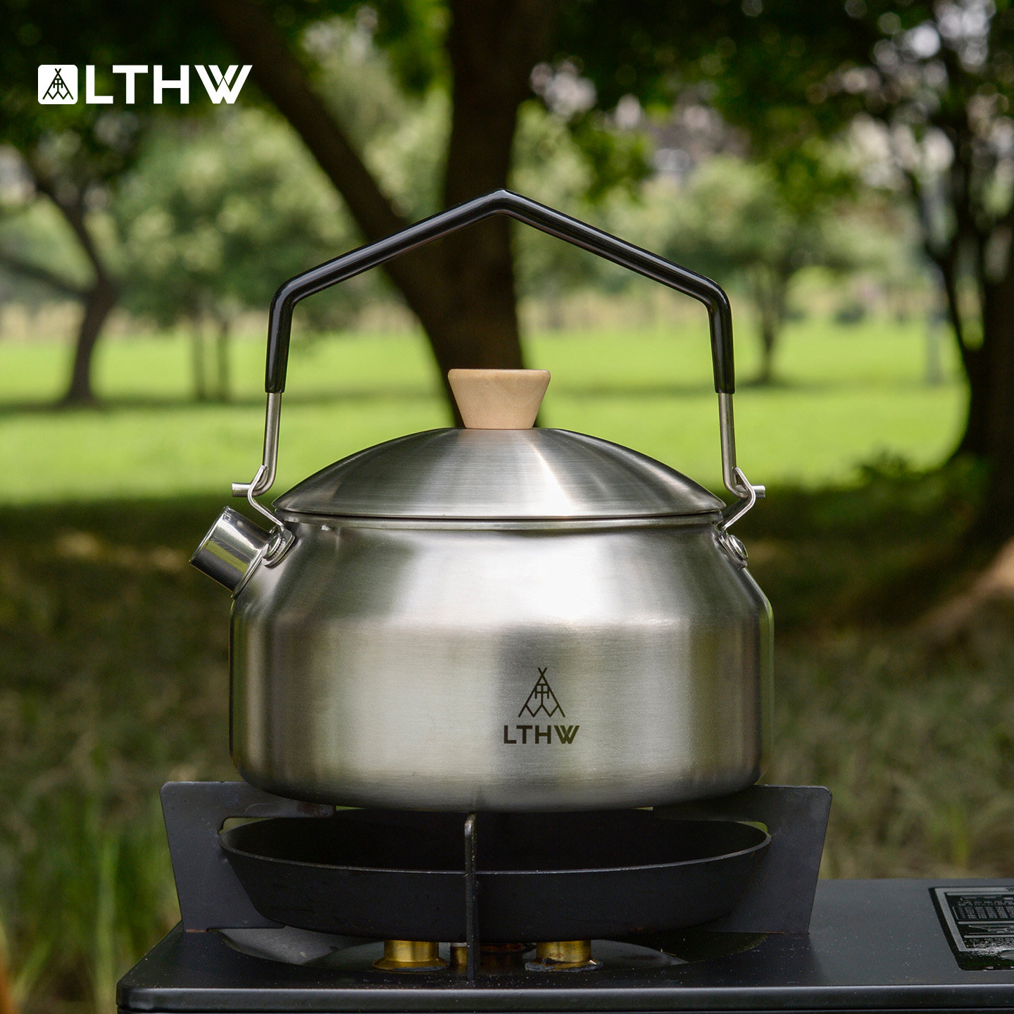 LTHW旅腾轻山茶壶户外烧水壶露营卡式炉煮茶水壶304不锈钢咖啡壶