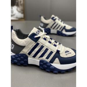 香港四条纹男鞋2025春夏新款欧洲站厚底爸爸鞋男士透气运动休闲男