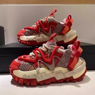 增高运动休闲鞋 Trendsetters 圆头炸街新款 厚底老爹鞋 自留推荐