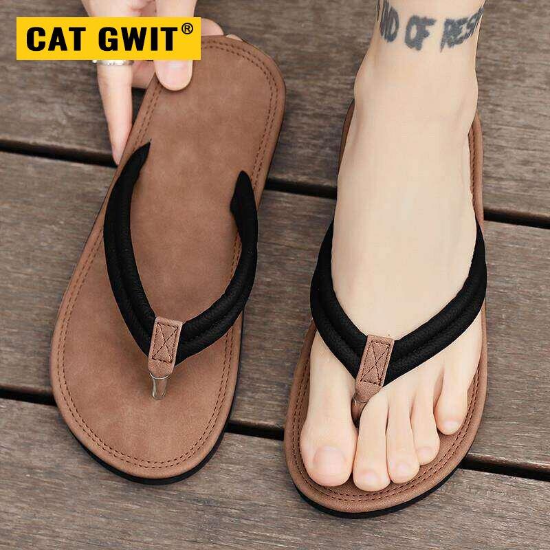 CAT GWIT人字拖拖鞋男款夏季踩屎感夹脚休闲凉拖外穿防滑防臭沙滩