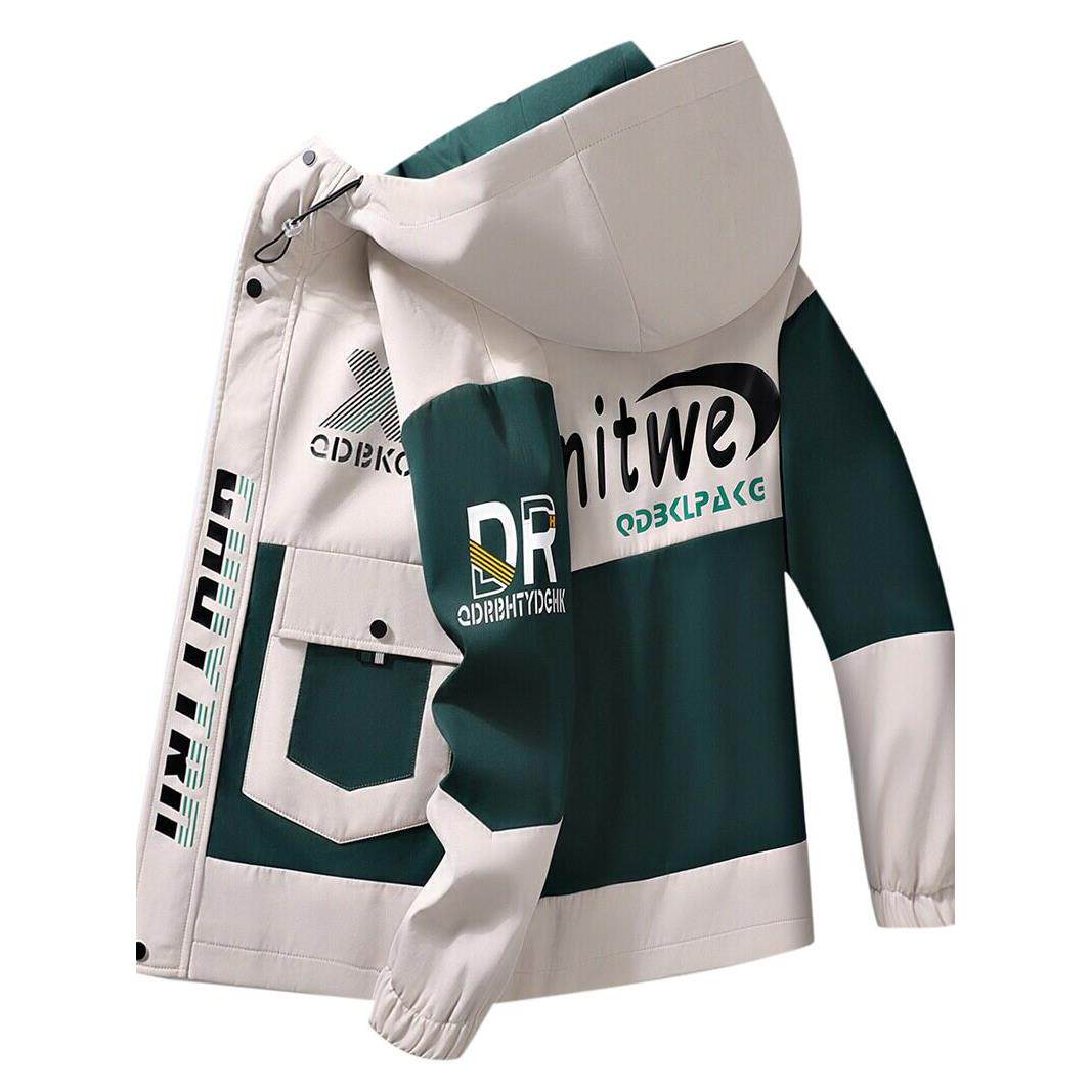 青少年学生工装外套男士春秋季韩版潮流风衣夹克宽松休闲百搭上衣