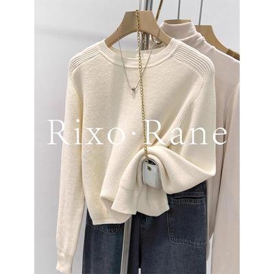 法国Rixo Rane 精致美丽?法式软糯圆领毛衣针织打底衫套头上衣女