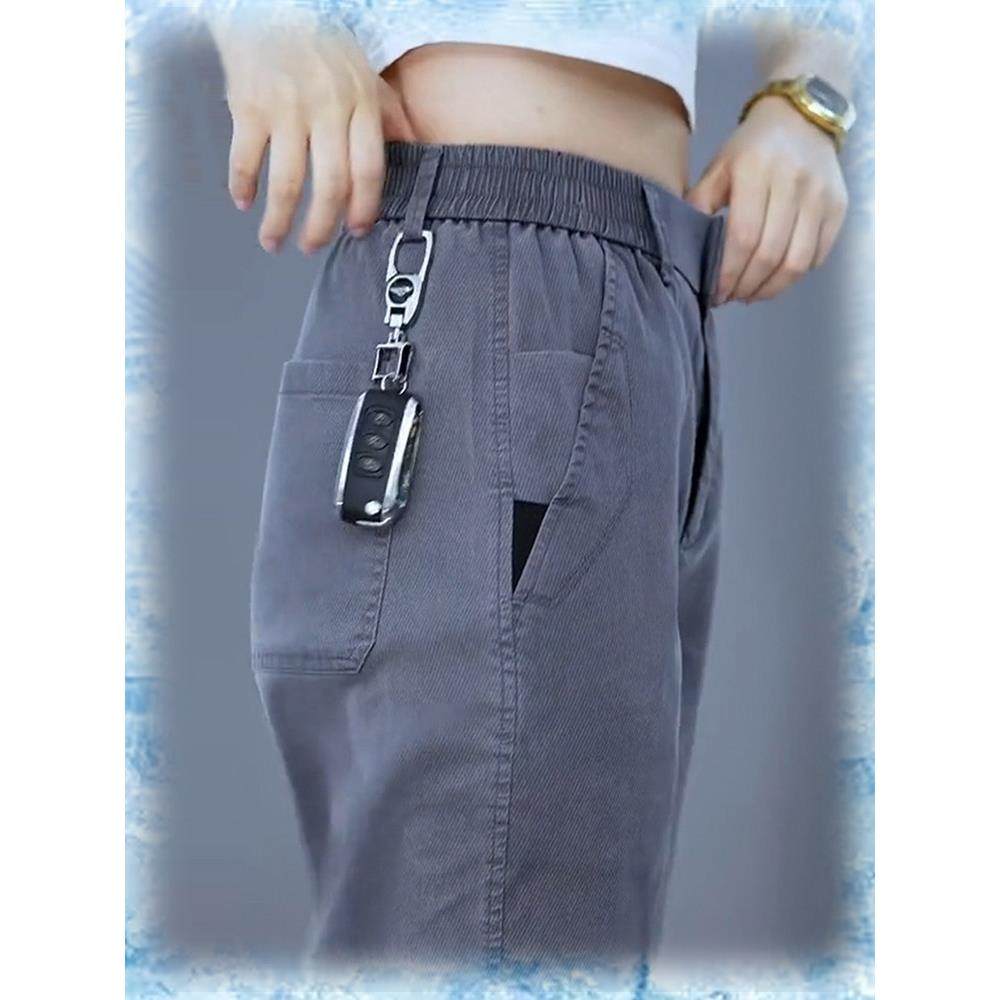 莱赛尔工装牛仔裤男士2025新款春秋冬季男裤直筒加绒休闲裤子男款