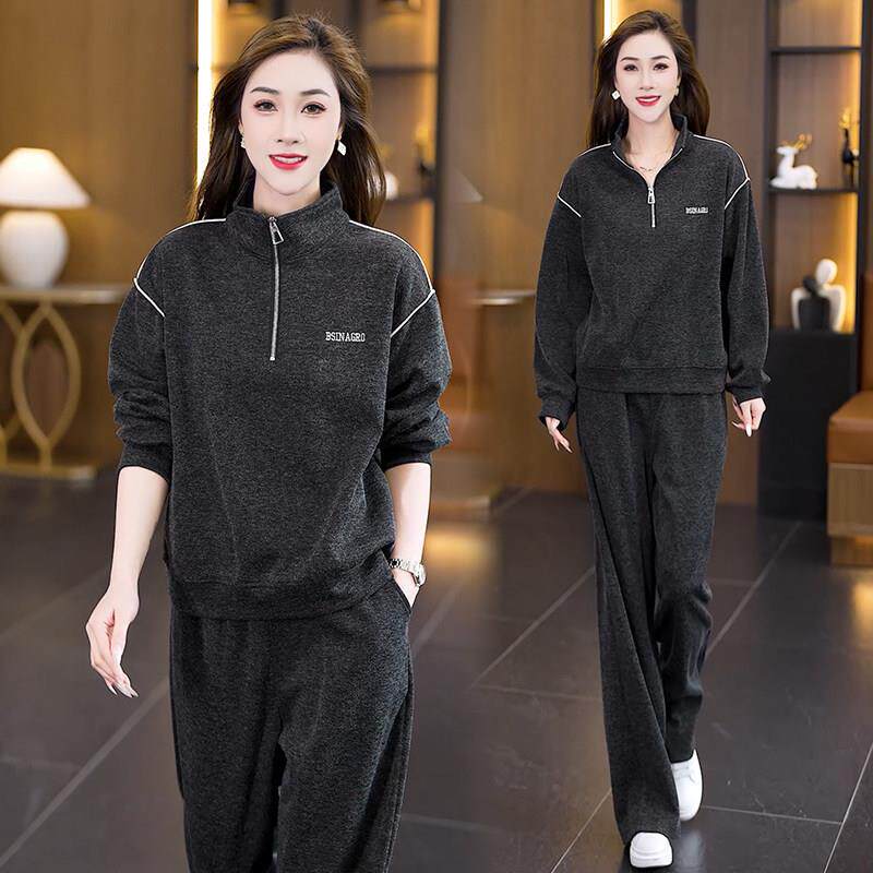 秋季休闲套装女2026新款运动服爆款高级感时尚洋气春秋卫衣阔腿裤
