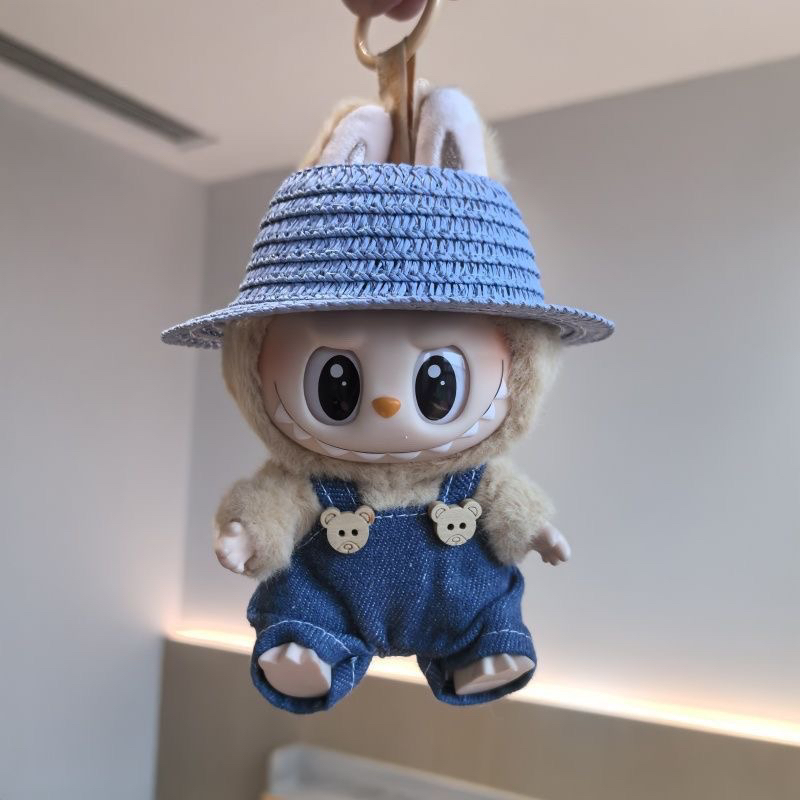 labubu娃衣搪胶盲盒挂件拉布布衣服一二代坐坐派对公仔着替套装