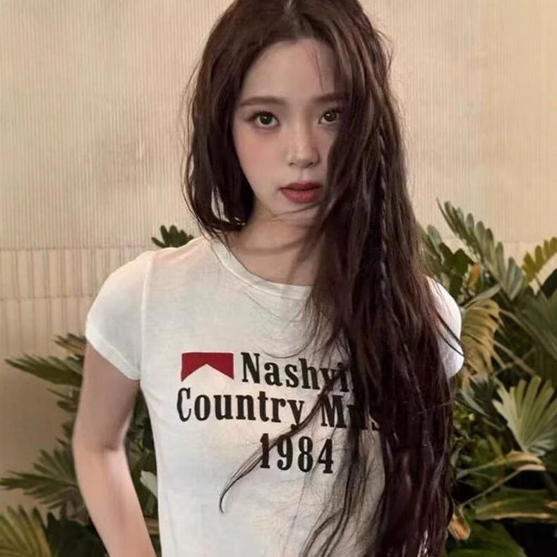 BM风欧阳娜娜明星同款短袖T恤