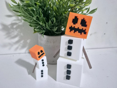 我的世界雪傀儡模型 南瓜帽可摘