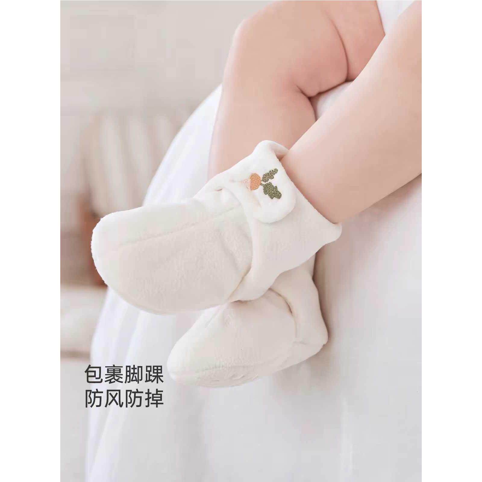 新生婴儿鞋子秋冬保暖加厚宝宝