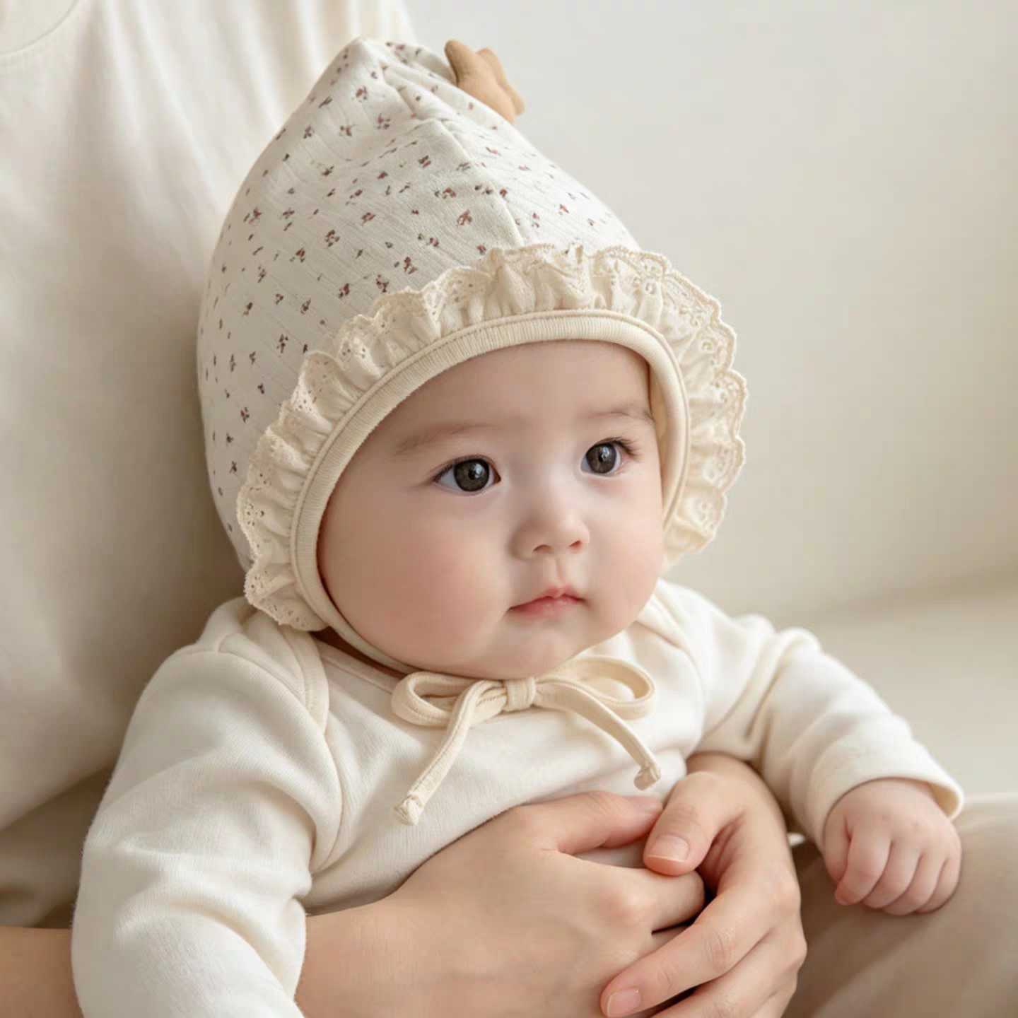 婴幼儿帽子春秋款护囟门纯棉胎帽