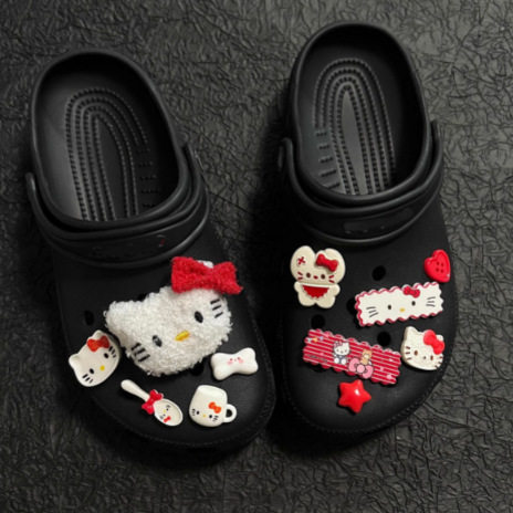 hellokitty鞋花鞋扣可拆卸卡扣