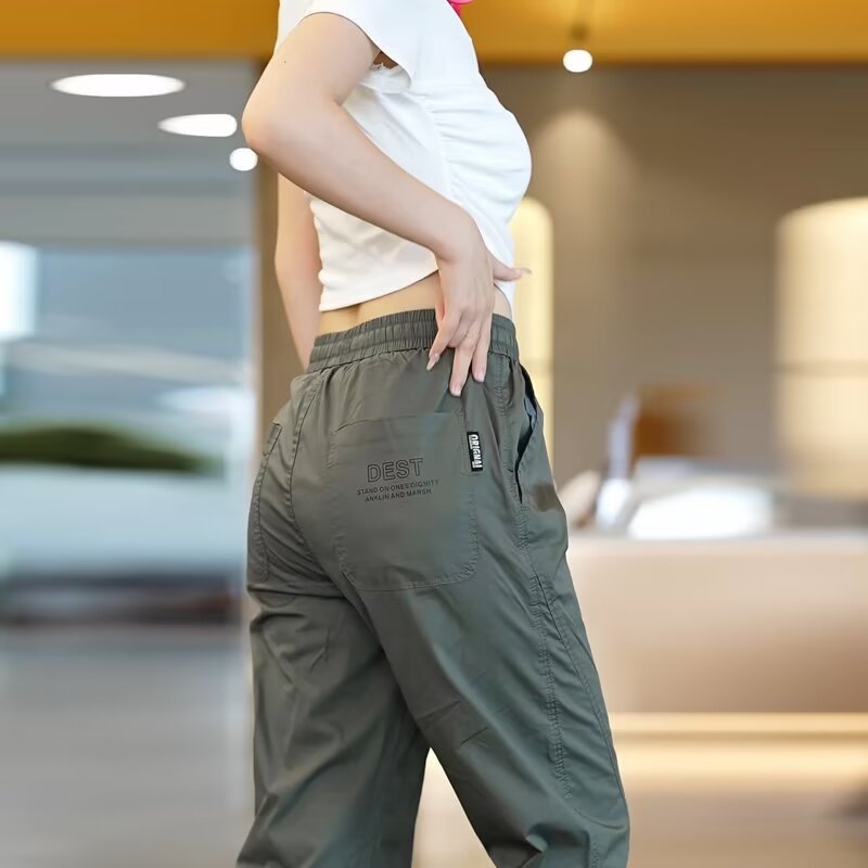 2026新款冰丝休闲裤子男宽松工装