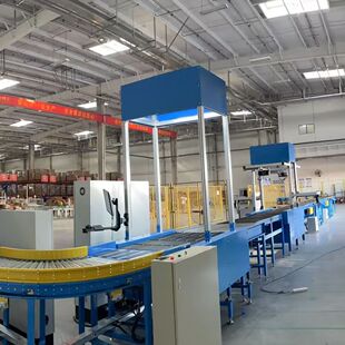 快递分拣线智能物流分拣设备全自动分拣机扫描测量称重一体机移动