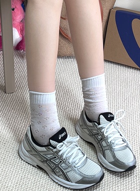 ASICS Gel-Contend 4 双层舒适减震耐磨透气低帮跑步鞋女款银黑色