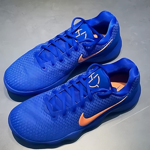 圆头系带织物减震防滑耐磨包裹性篮球鞋 2017 蓝橙 Hyperdunk Nike
