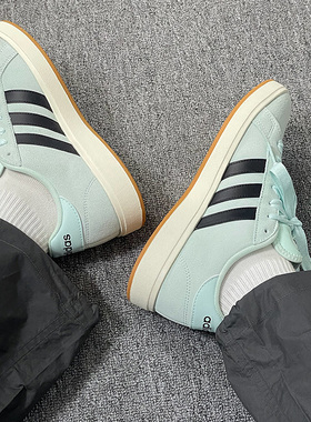 adidas Grand Court Base 00s 潮流时尚薄底 耐磨低帮板鞋 JR7077