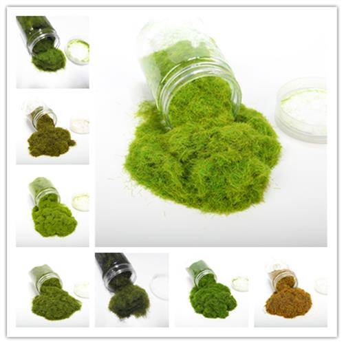 DIY手工建筑模型材料沙盘景观人造苔藓仿真青苔假草尼龙草粉草皮