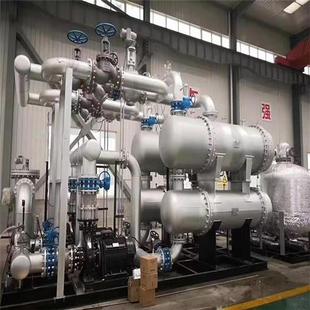 列管式换热器管壳缠绕管波节不锈钢集中供暖双纹管汽水换热机组