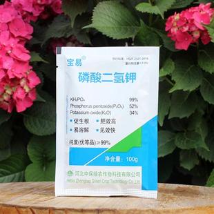 磷钾肥料月季 磷酸二氢钾100g 花肥水溶肥叶面肥花卉促花壮苗通用