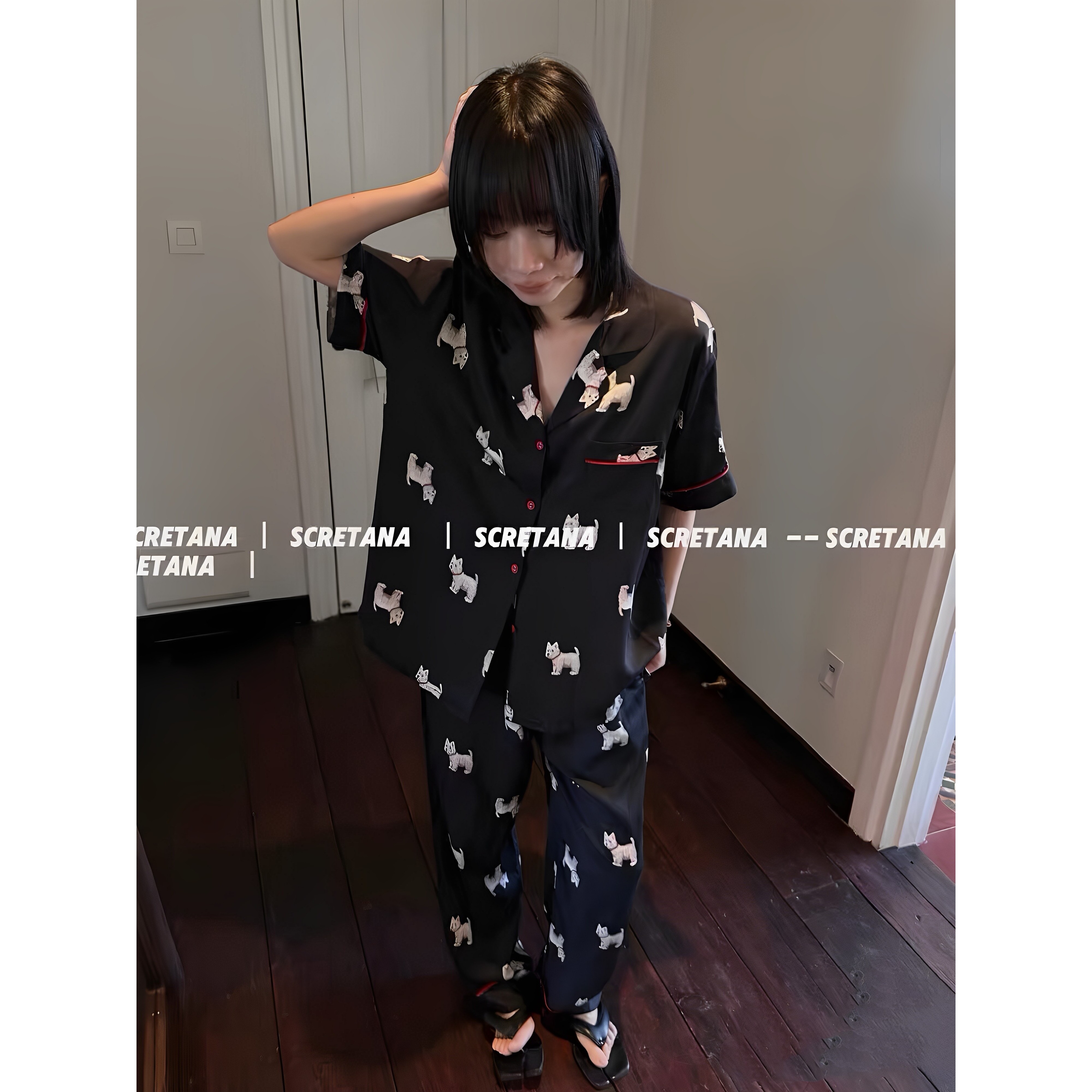 莱赛尔天丝绵睡衣女款高级感短袖