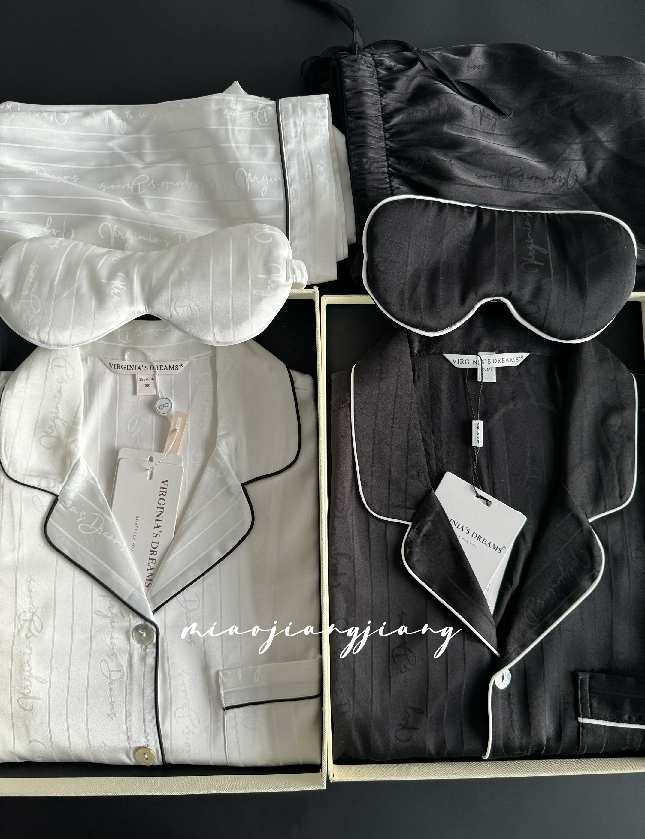 情侣睡衣高级感冰丝女款夏季短袖春款外穿男款黑色家居服生日礼物