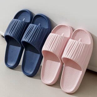 美式 室内居家情侣浴室洗澡轻便舒适踩屎感外穿托 居家凉拖鞋 女夏季