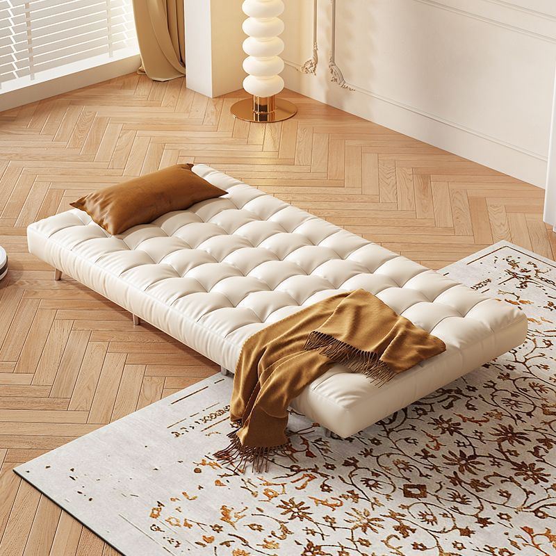 很像花崖前奶油风单人沙发床可折叠两用巴塞罗那椅侘寂风懒人沙发