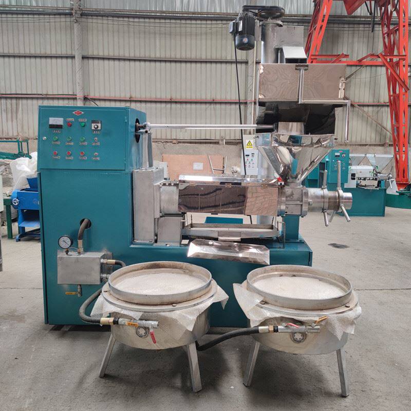 螺旋榨油机商用全自动不锈钢温控榨油机花生芝麻压榨机大型炸油机