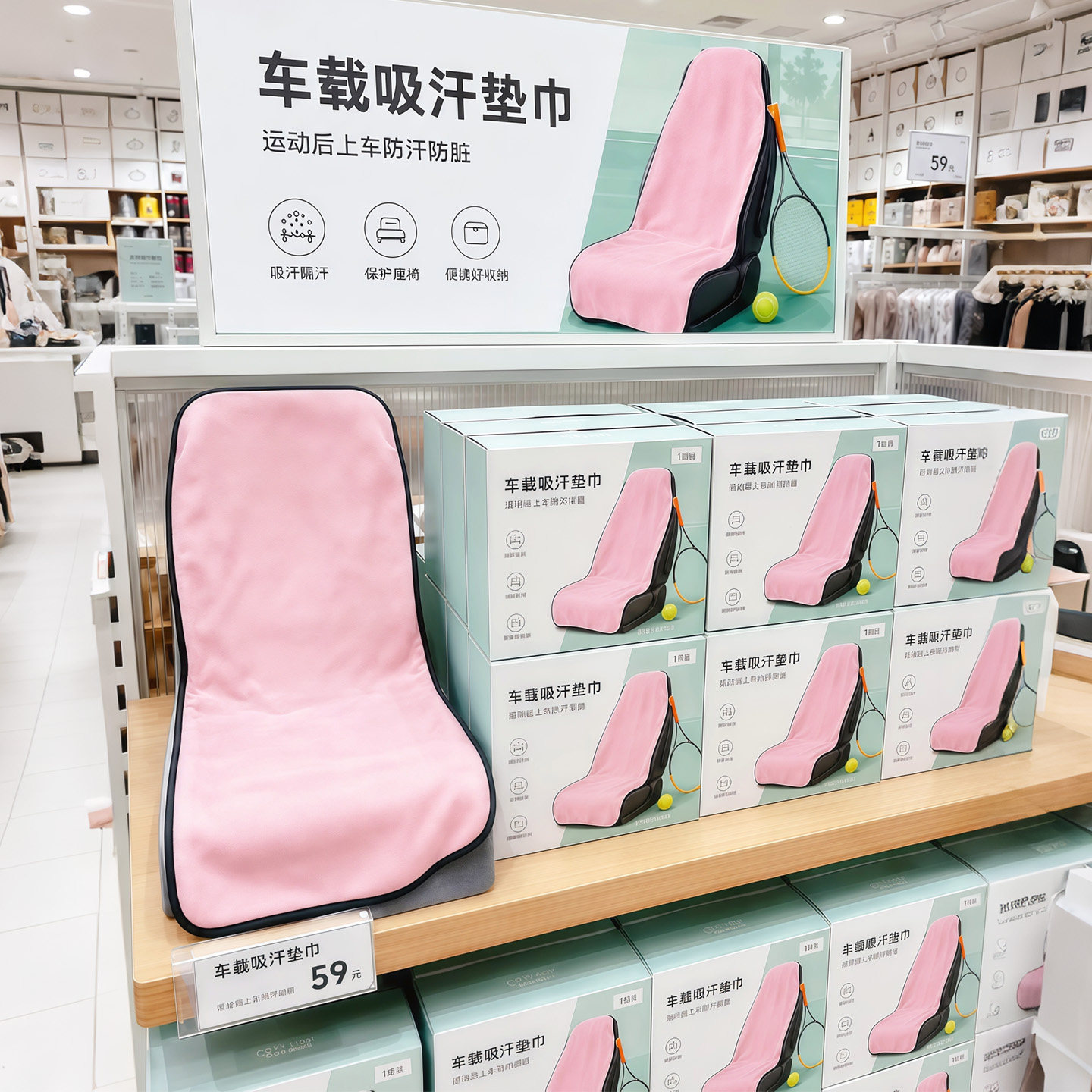 运动车载驾驶吸汗垫巾座椅