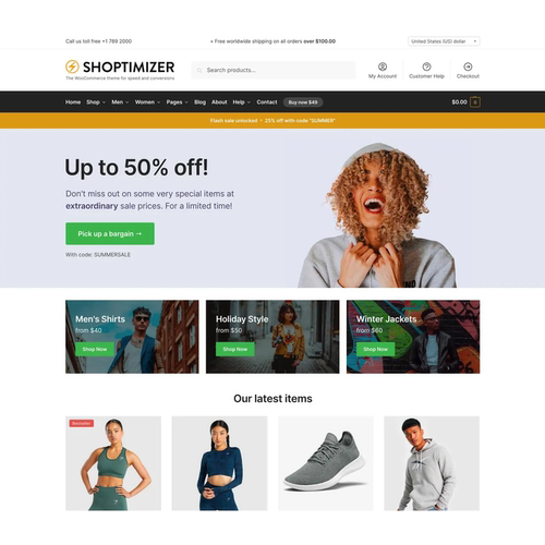 速度超快主题Shoptimizer v2.9.0 Woocommerce电商主题转化率最高