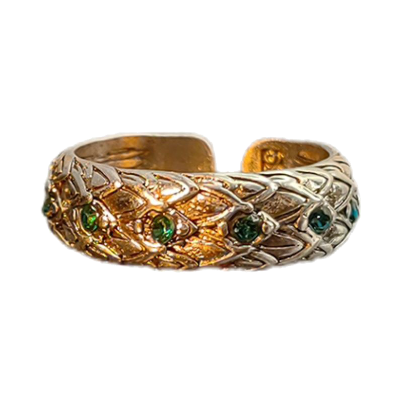 十字花做旧款戒指男开口可调节冷淡嘻哈小众设计感指环食指戒新款