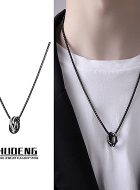 项链男款简约男潮挂饰男士百搭