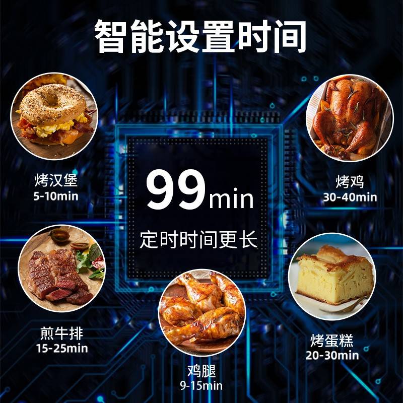 房厨商用计八通99998道器汉炸倒计时鸡奶堡茶店专定用时焙烘提醒