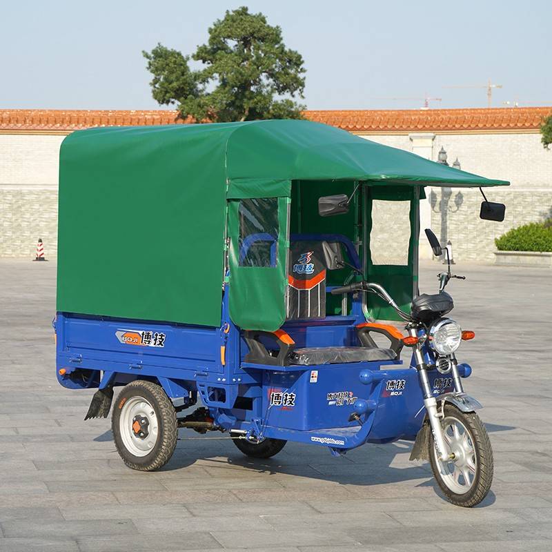 摆88839电电瓶三车车篷雨棚新子款闭全封雨轮棚雨帘前架动车摊挡