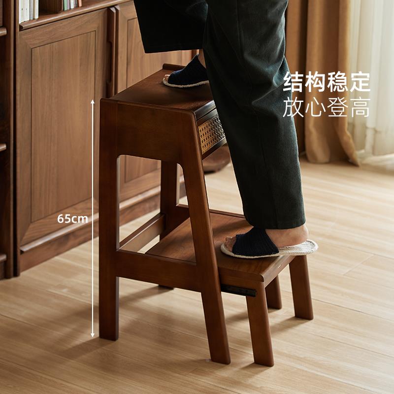 爬木步鞋凳家用实意功能高穿创两凳梯无品牌/用客厨房多厅登高两