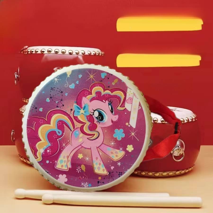 国统卡皮牛中鼓堂童儿通无品牌/羊传皮手女男孩孩敲儿园鼓幼表现