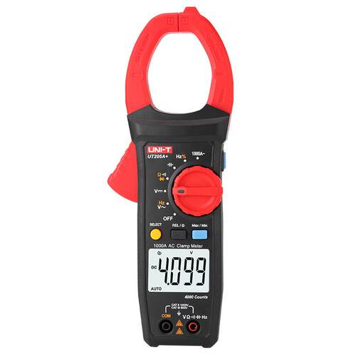 UT206A/UT20+数字钳形表交直流1000V钳型表交流1000A电阻