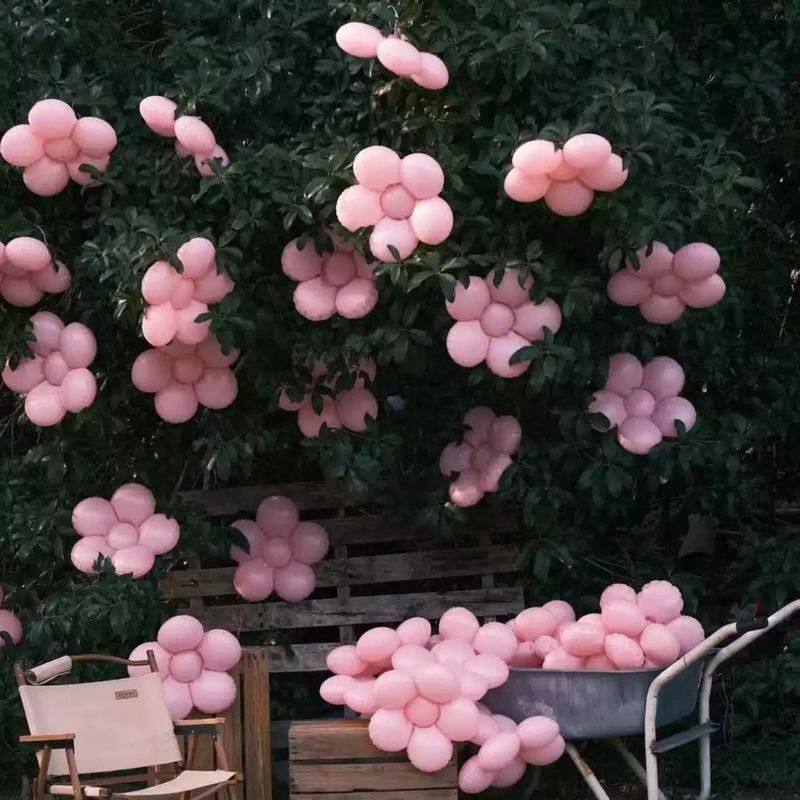 樱花粉花朵气球户外露营生日派对店铺装饰ins风网红打卡氛围布置,包装,商务礼品包装,淘宝优惠券,粉丝福利购,淘宝优惠卷