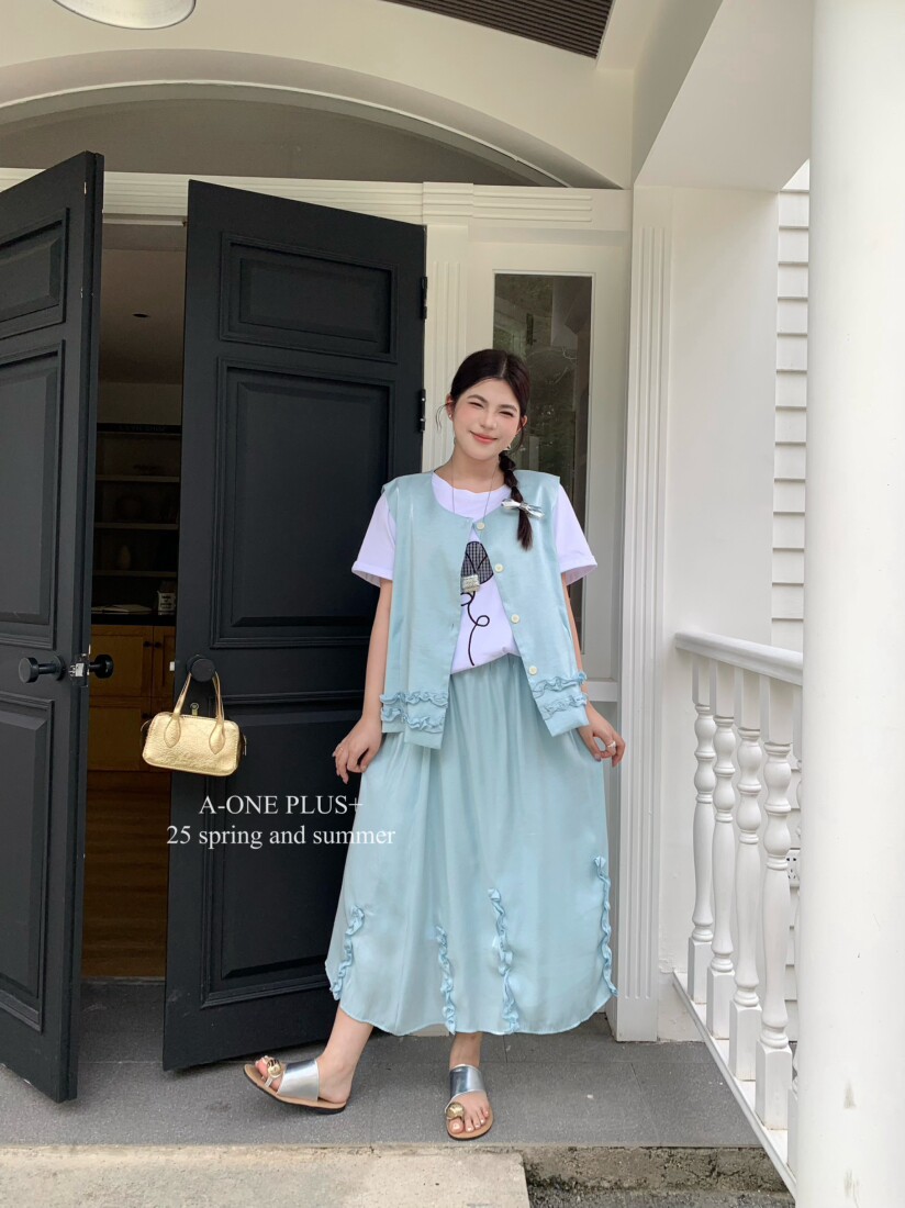 A-ONEPLUS甜美风大码套装