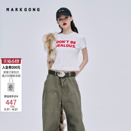 MARKGONGJEALOUS修身短袖T恤