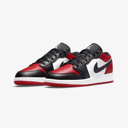 Air Jordan 1 Low AJ1黑红脚趾GS女鞋低帮休闲篮球鞋553560-612