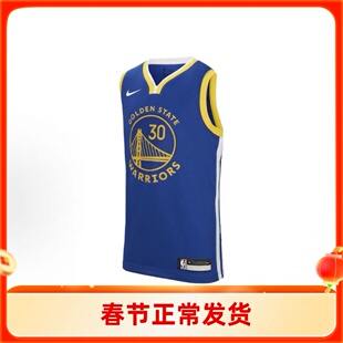 耐克儿童运动衣 金州勇士队库里30号 SW球迷版儿童款CZ6212-495