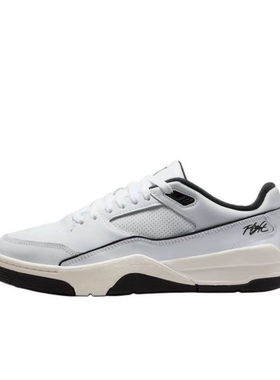 耐克/Nike Jordan FIGHT 舒适百搭  低帮白黑色板鞋 HF3255-100