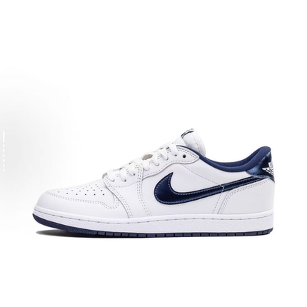Nike/耐克 Jordan 1Low AJ1 舒适百搭 白蓝低帮板鞋 FB9933-141