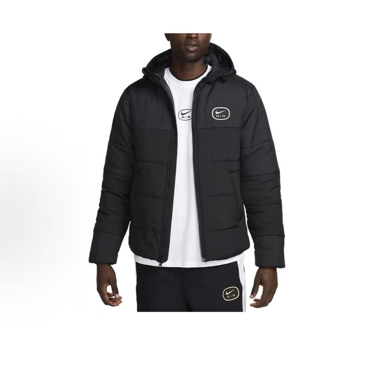 Nike/耐克 AIR舒适休闲保暖男款黑色夹克棉服  HM0198-011