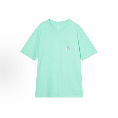 Nike/耐克 Sportswear 绿植字母直筒圆领休闲短袖T恤 FQ0351-349