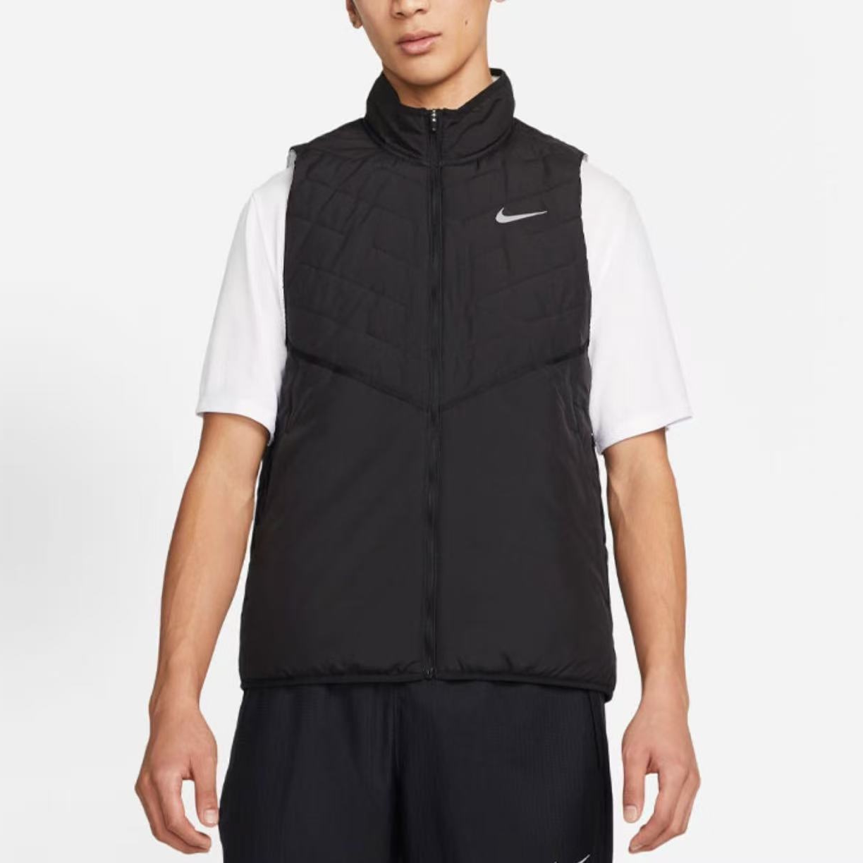 NIKE/耐克 Therma-FIT 休闲运动保暖拒水马甲黑色男款 DD5648-010