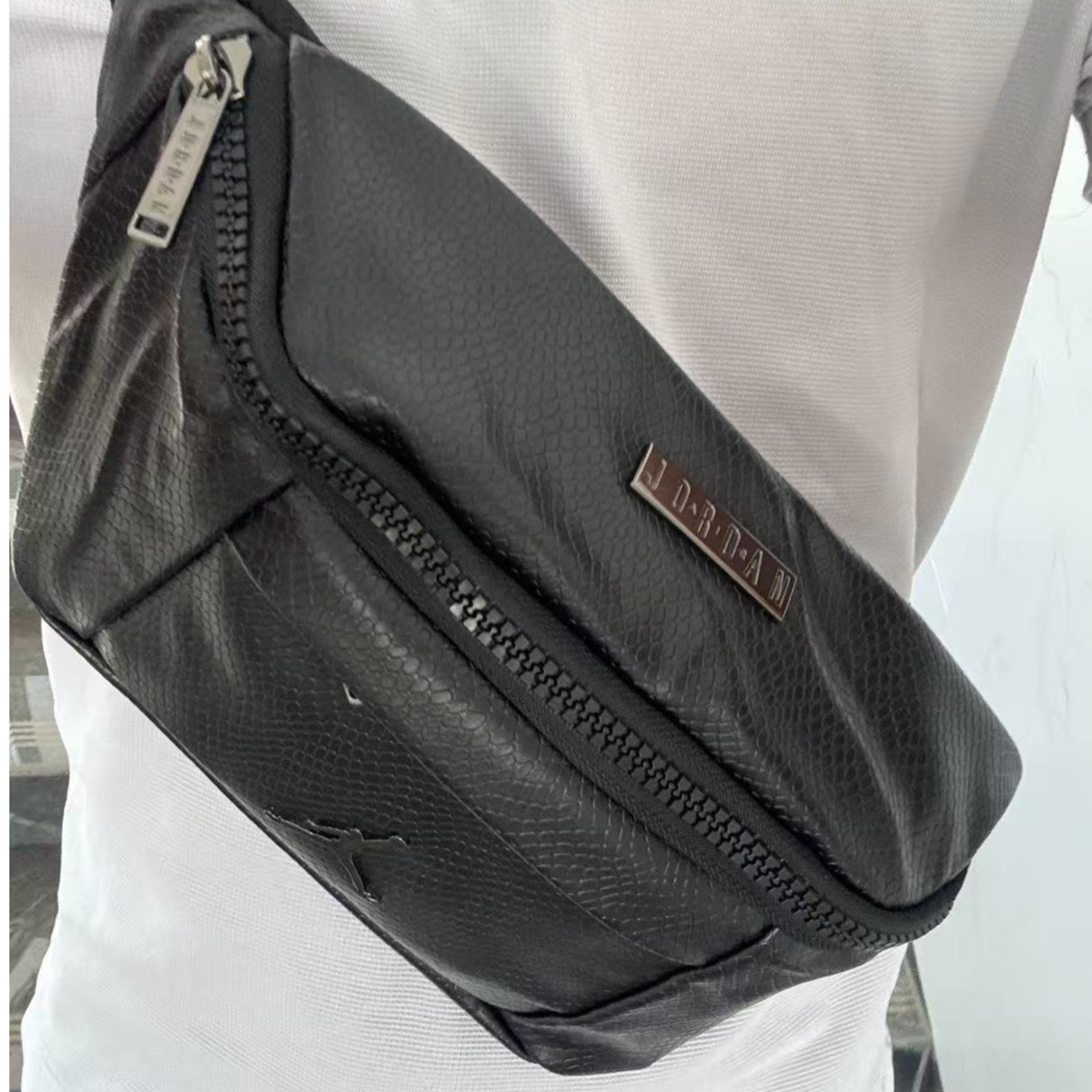 Nike/耐克正品Air Jordan男女跑步运动休闲黑色腰包HA5507-011