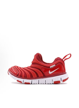 NIKE/耐克  Dynama  简约中童低帮毛毛虫白红学步鞋 343738-621