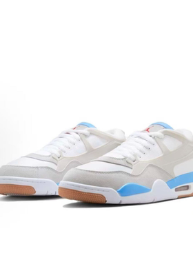 NIKE/耐克 AIR Jordan 4 RM 灰蓝 低帮复古休闲板鞋 FQ7939-104