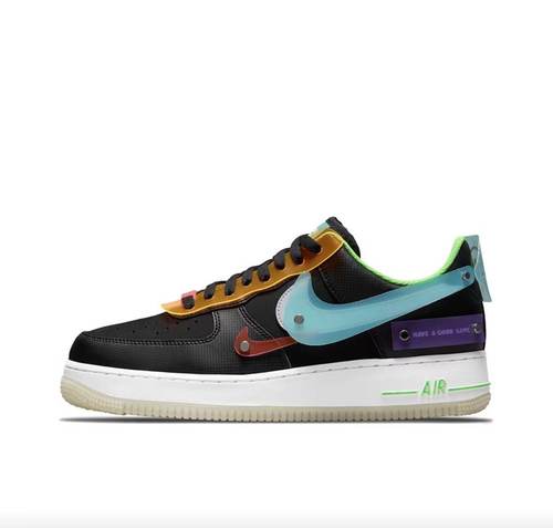 【广州仓c】Nike耐克Air Force 1 低帮男板鞋电玩夜光 do7085-011